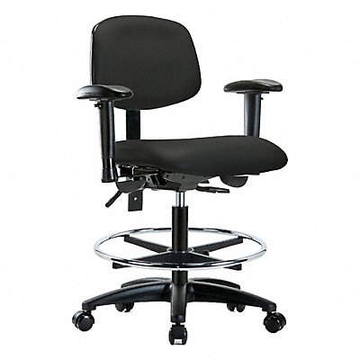GRAINGER BRVMBCHRGT1A1CFRC8540 Vinyl Chair Med T AA FR Cast Blk