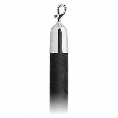 LAVI 409301614BK Barrier Rope Black Velour 4 ft L