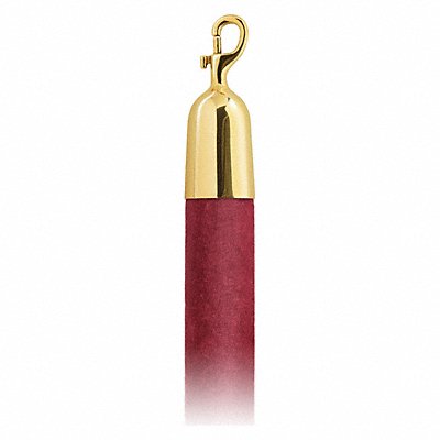 LAVI 009301614CR Barrier Rope Crimson Velour 4 ft L