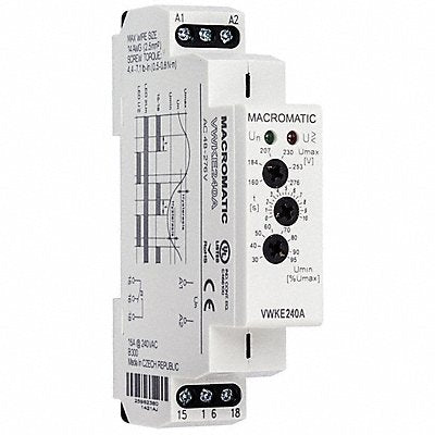 MACROMATIC VWKE120A Volt Sensor Relay 120VAC 15A @ 240V SPDT