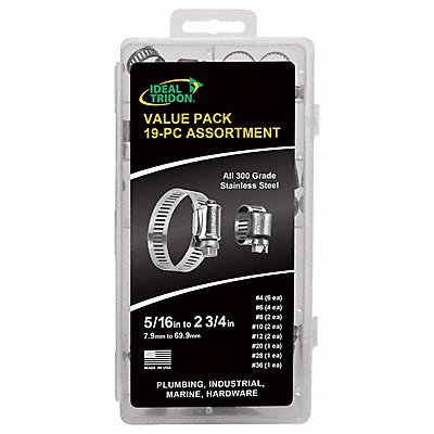 GRAINGER 999045000000 Tackle Box 301SS 19Clamps