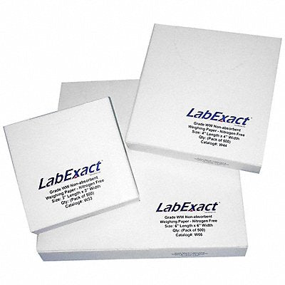 LABEXACT 12L007 Weighing Paper 6 PK500