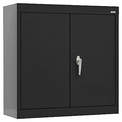 SANDUSKY WA1130122609 Wall Cabinet Black Cap. 200 lb Keyed