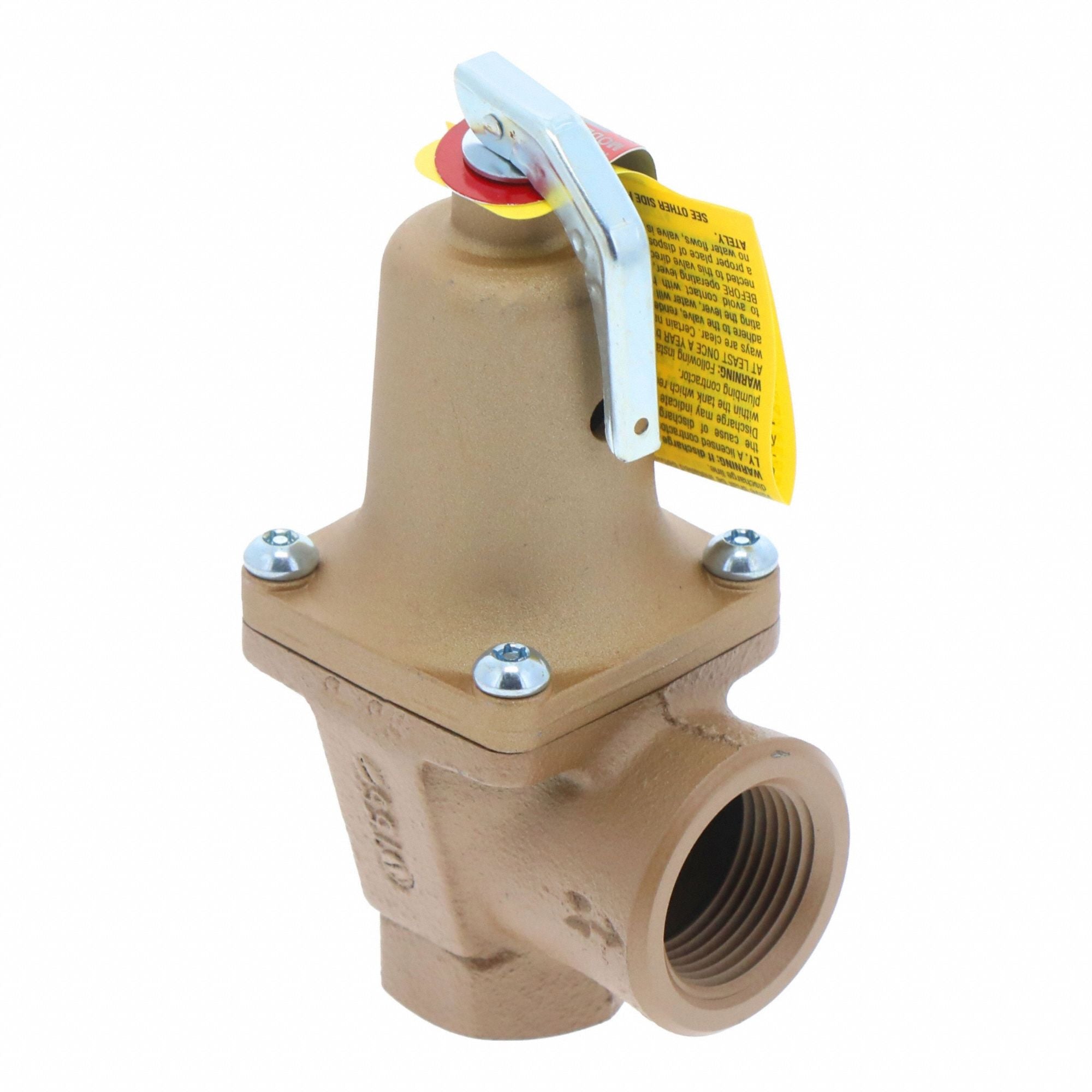 WATTS F382008 Boiler Pressure Relief Valve Iron 30 psi
