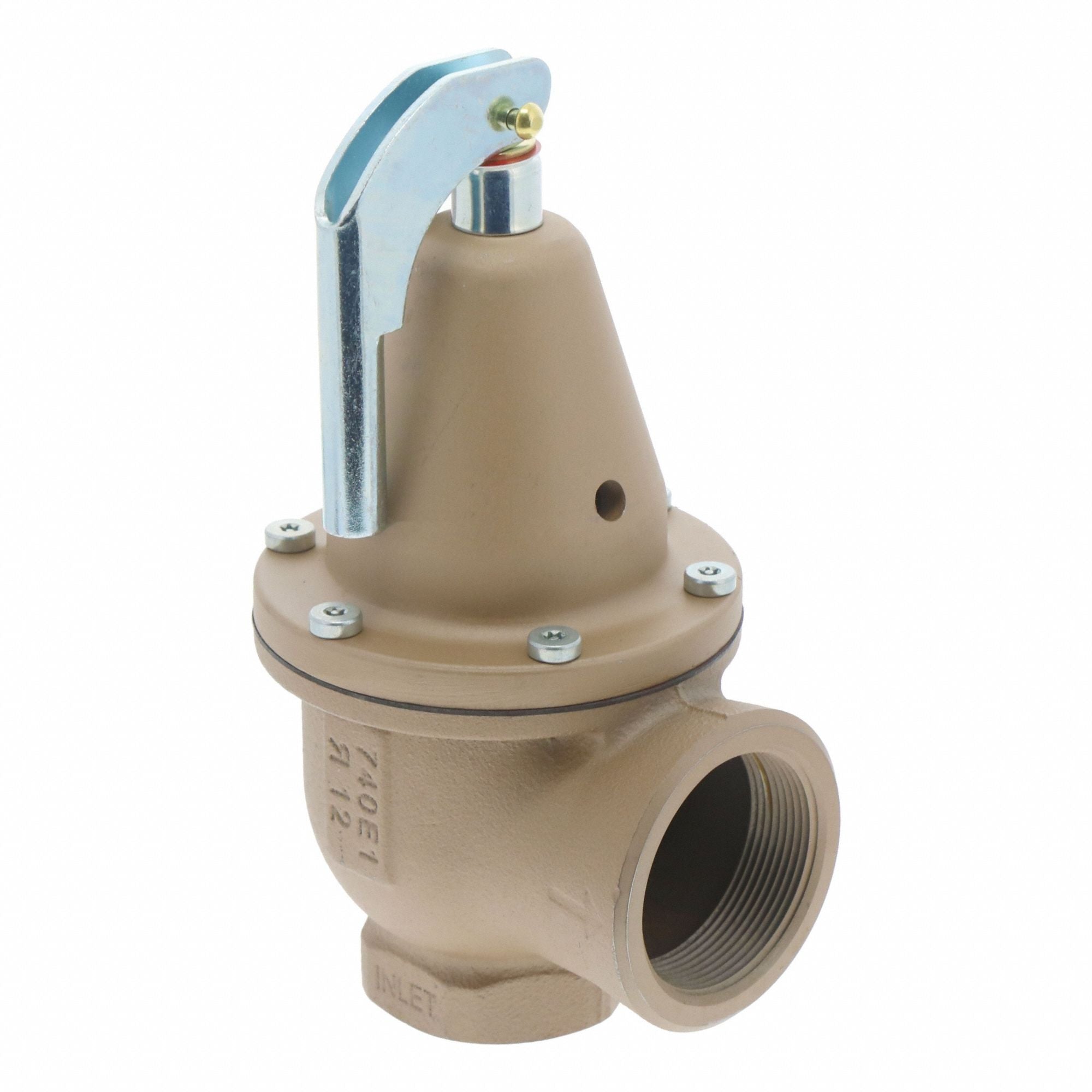 WATTS F383542 Boiler Pressure Relief Valve Iron 30 psi