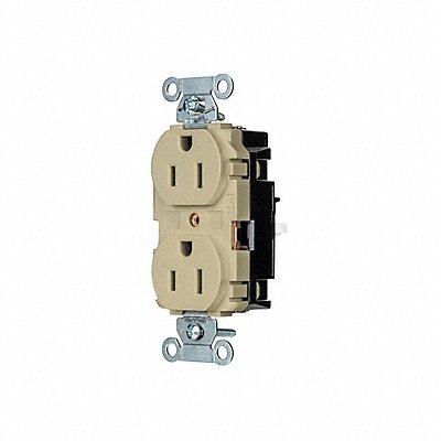 HUBBELL 5252STI Receptacle 1/2 hp 125V AC NEMA 5-15R