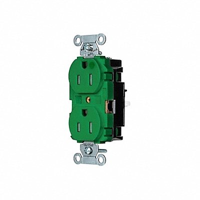 HUBBELL 8200STGNTR Receptacle 1/2 hp 125V AC NEMA 5-15R