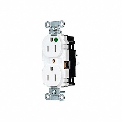 HUBBELL 8200STW Receptacle 1/2 hp 125V AC NEMA 5-15R