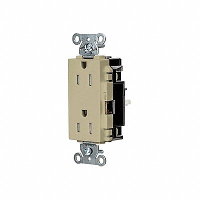 HUBBELL HBL2152STITR Receptacle 1/2 hp 125V AC NEMA 5-15R