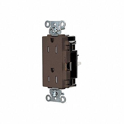HUBBELL HBL2152STTR Receptacle 1/2 hp 125V AC NEMA 5-15R