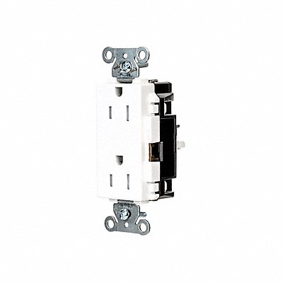 HUBBELL HBL2152STWTR Receptacle 1/2 hp 125V AC NEMA 5-15R