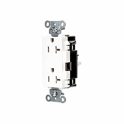 HUBBELL HBL2162STW Receptacle 1 hp 125V AC NEMA 5-20R