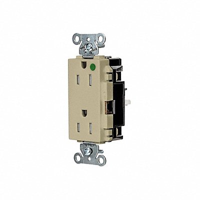 HUBBELL HBL2172STITR Receptacle 1/2 hp 125V AC NEMA 5-15R