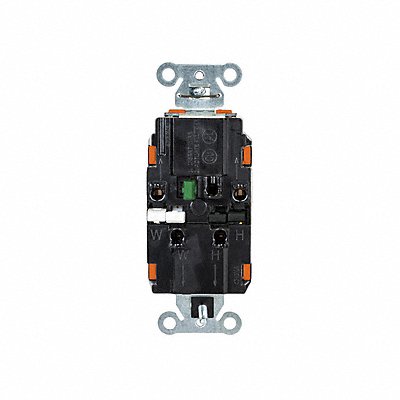 HUBBELL DR15STOTR Receptacle 1/2 hp 125V AC NEMA 5-15R