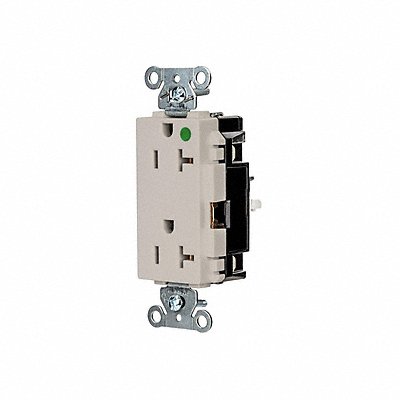HUBBELL HBL2182STLA Receptacle 1 hp 125V AC NEMA 5-20R
