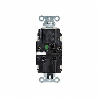 HUBBELL DR15STLATR Receptacle 1/2 hp 125V AC NEMA 5-15R