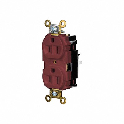 HUBBELL HBL5262STR Receptacle 1/2 hp 125V AC NEMA 5-15R