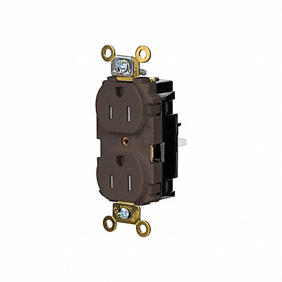 HUBBELL HBL5262STTR Receptacle 1/2 hp 125V AC NEMA 5-15R
