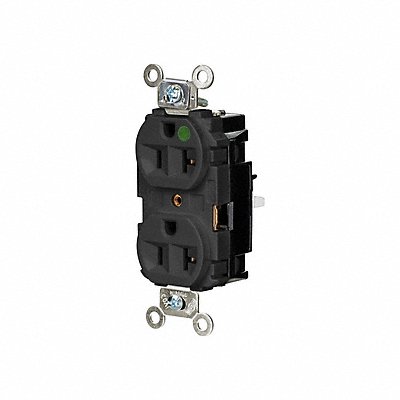 HUBBELL HBL8300STBK Receptacle 1 hp 125V AC NEMA 5-20R