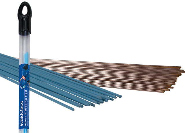 Weldclass WC-00210 Brazing Rods Silver 45% Flux-Coated 1.6mm 0.5kg