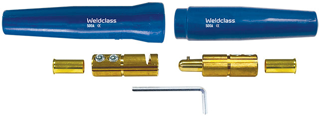 Weldclass WC-01499 Cable Joiner 500A Set Blue Suit Up To 70mm Cable