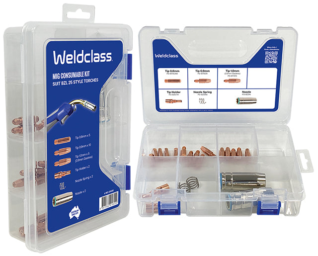 Weldclass WC-01645 MIG Parts Kit With Storage Box BZL #25