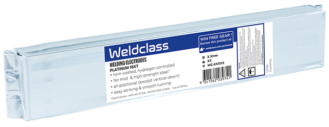 Weldclass WC-03975 Stick Electrodes Steel Low-Hydrogen PLATINUM 16XT 3.2mm 2kg