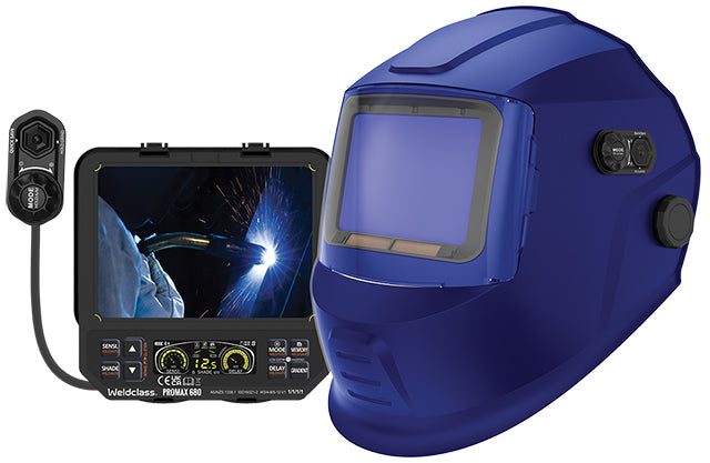Weldclass WC-05344 Welding Helmet PROMAX 680 Digital Matte Blue