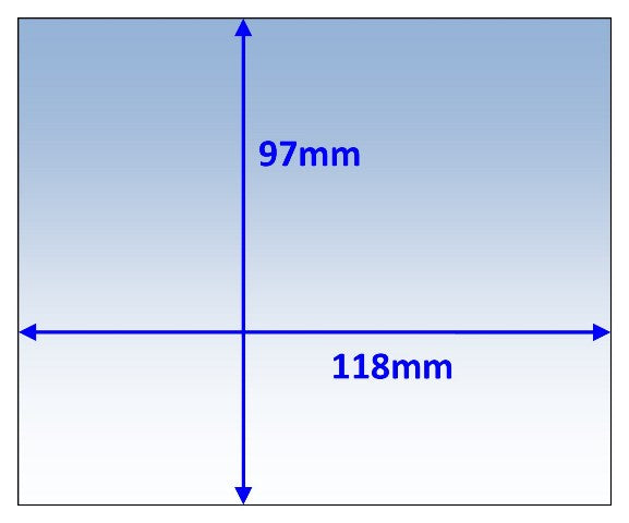 Weldclass WC-06027 Lens Clear Outer 118x97mm Suit Unimig Viper, Chaos Pk10