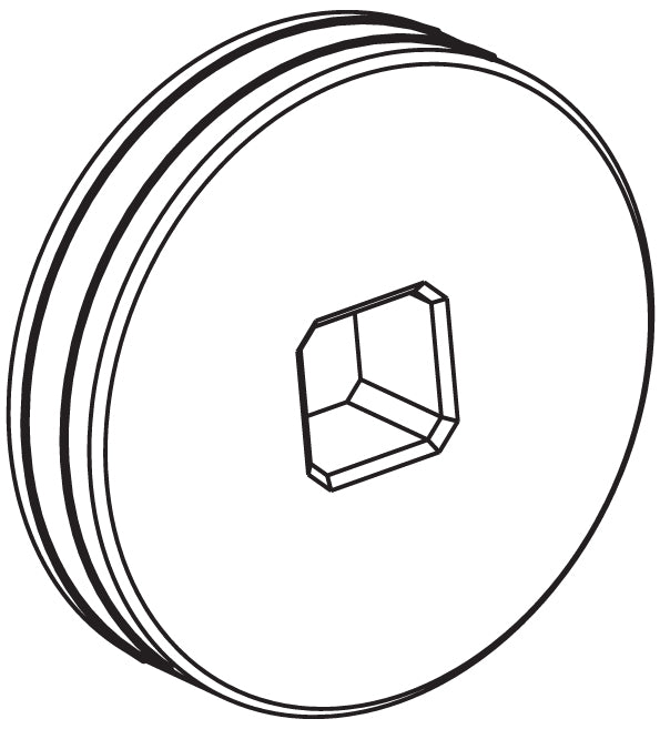 Weldclass WC-06379 Drive Roller D25x7Sq (Square Centre) U0.9/1.0 Suit 160MST