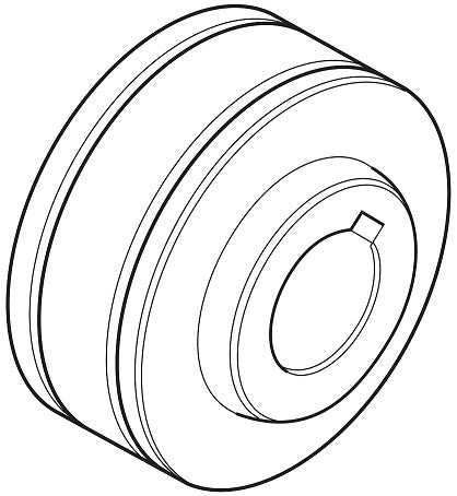 Weldclass WC-06439 Drive Roller D30x10xW18 (w/ Boss, Keyed Centre) V1.0/1.2 Suit 220MP, 250MST