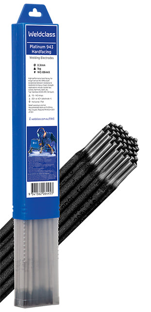 Weldclass WC-06445 Stick Electrodes Hardfacing PLATINUM 943 3.2mm 1kg