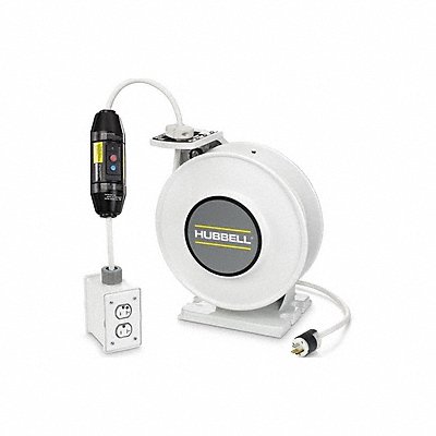 HUBBELL WIRING DEVICE-KELLEMS HBLIWC45123GF220HG Extension Cord Reel 45 ft 125VAC
