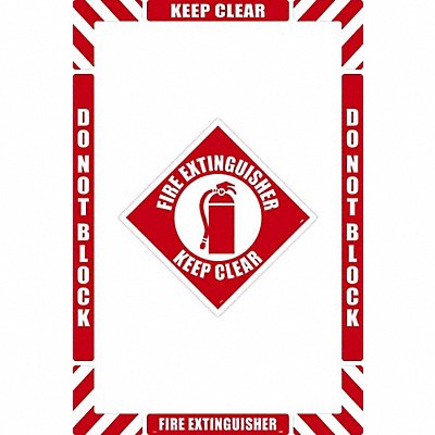 SLIP-GARD WFK07 Floor Sign Floor Marking Keep Clear