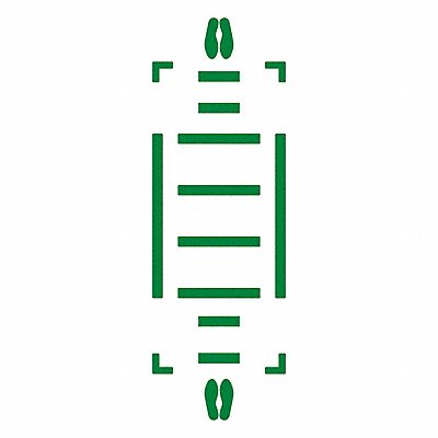 SLIP-GARD WFK35GN Floor Marking Tape 3 in W Green