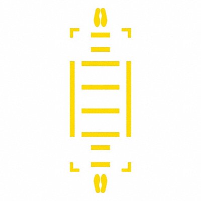 SLIP-GARD WFK35YL Floor Marking Tape 3 in W Yellow
