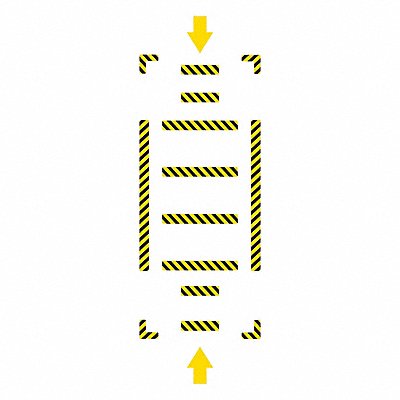 SLIP-GARD WFK36YL Floor Marking Tape 3 in W Yellow