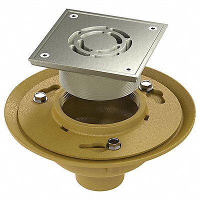BESTCARE WHFD5SQ2NH Floor Drain 5 5/8 Body H Nickel Bronze