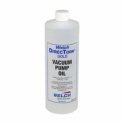 WELCH 7772700 Vacuum Pump Oil 10  Overall H