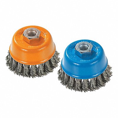 WALTER SURFACE TECHNOLOGIES 13G404 Cup Brush 0.020 Dia 8600 RPM