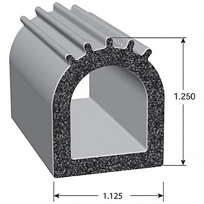 TRIM LOK INC X2492BT25 Seal EPDM Rubber Black 25 ft L