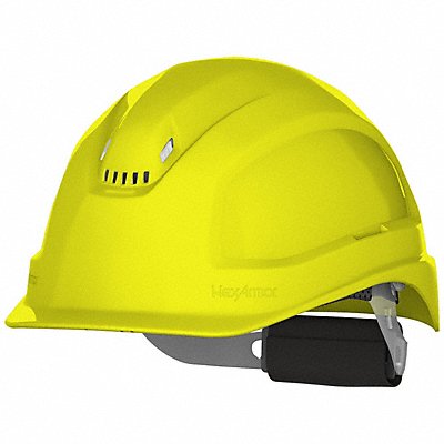 HEXARMOR 1611010 Safety Helmet Class C Yellow 6-3/8 to 8