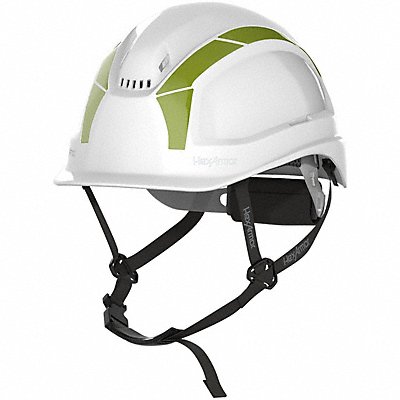 HEXARMOR 1614001Y Safety Helmet HDPE White 6-3/8 to 8 Size