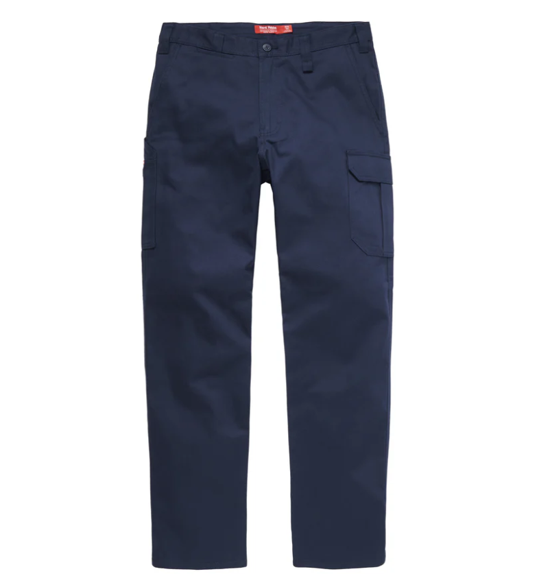 YAKKA Y02300 CORE VENTED COTTON CARGO PANTS NAVY 92R