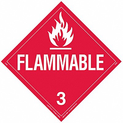 LABELMASTER ZEZ2 DOT Container Placard Vinyl PK25