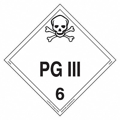 LABELMASTER ZEZ32R DOT Container Placard Vinyl PK25
