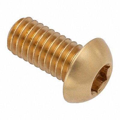GRAINGER ZBC6X12BR Button Head Socket Cap Screw
