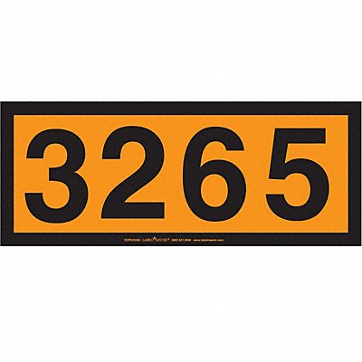 LABELMASTER ZOPEZ3265 DOT Container Placard Message 3265 PK25
