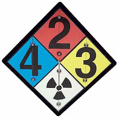 ACCUFORM ZPF125 NFPA Flip Placard Sign 15-1/2x15-1/2 In.