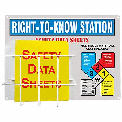 ACCUFORM ZRS347 Right To Know SDS Kit 18 H x24 W